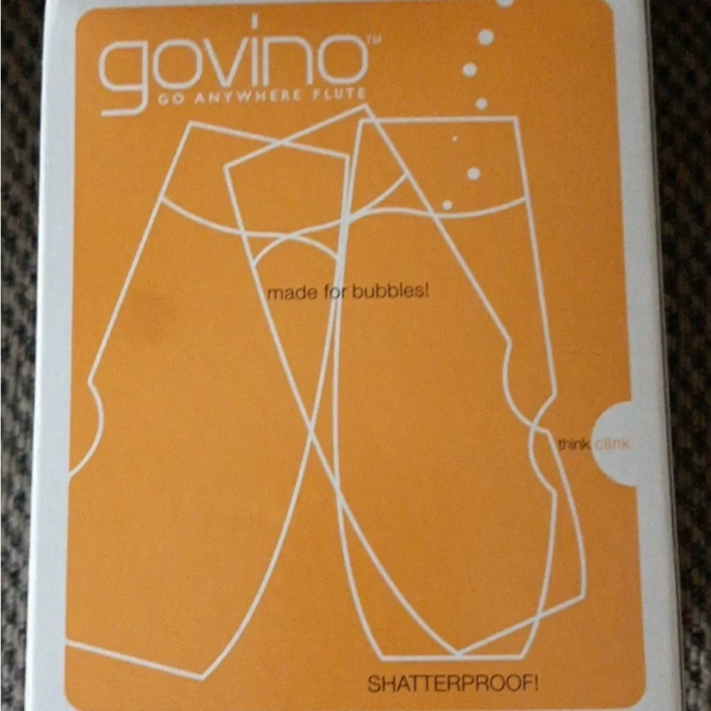 Govino Shatterproof NIB 8 oz Champagne Flute‎ Glasses